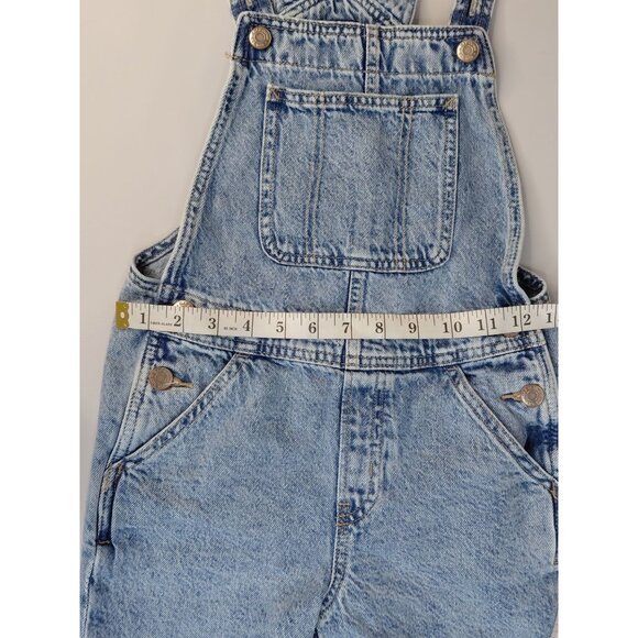 Gap Denim Overalls Shorts For Kids Size 10 Light Wash - Picture 7 of 8